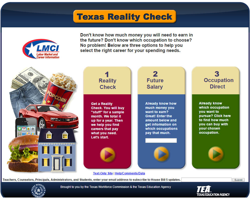 Texas REality Check Link